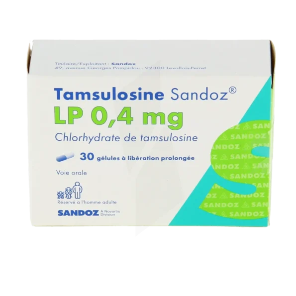 tamsulosine 0 4 mg