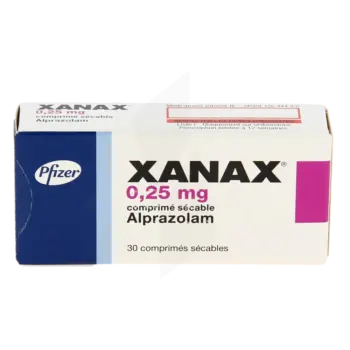 xanax 0.25 mg sans ordonnance